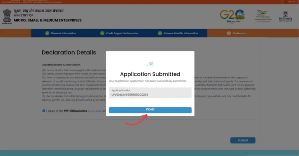 Vishwakarma Yojana Online form